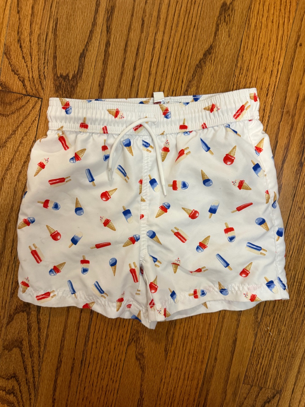 Boys Janie & Jack Recycled Ice Cream Swim Trunk, size: 5